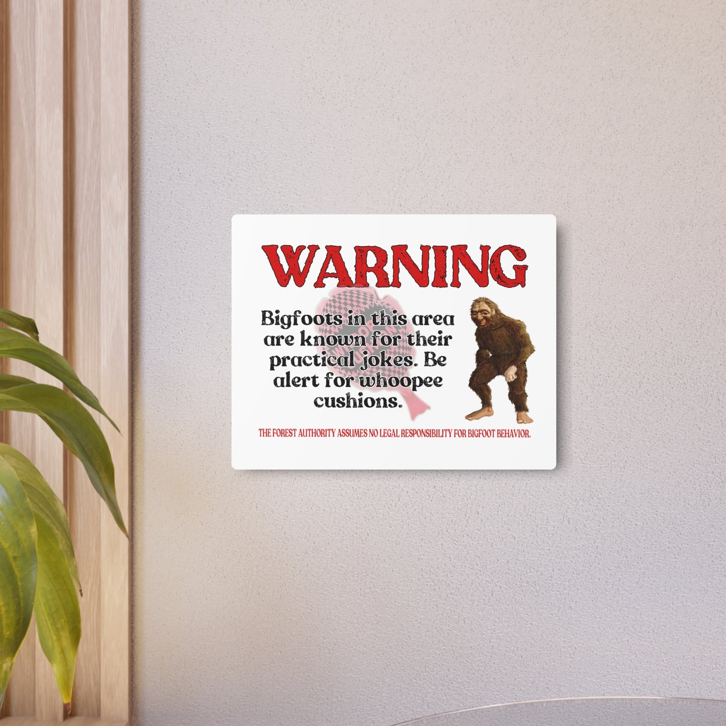 Bigfoot Metal Art Sign