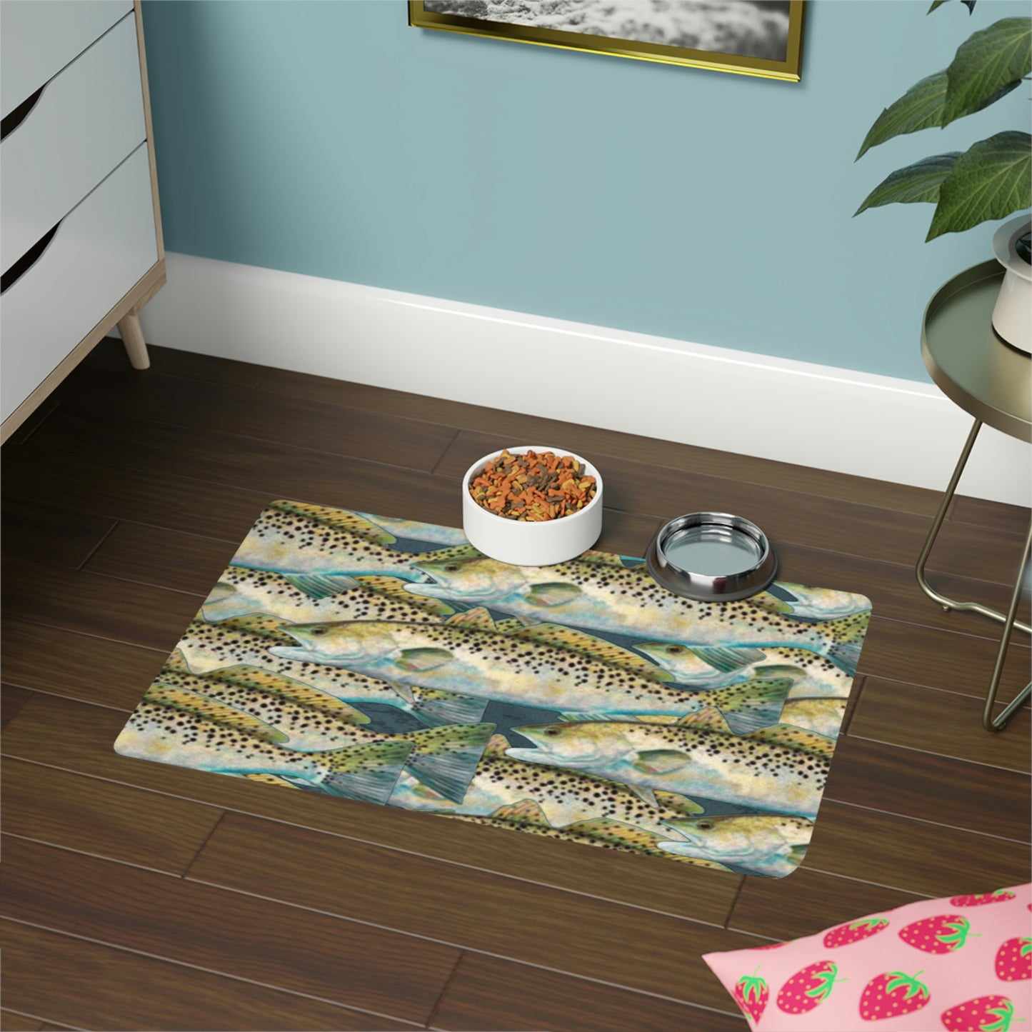 Speckled Trout Pet Food Mat