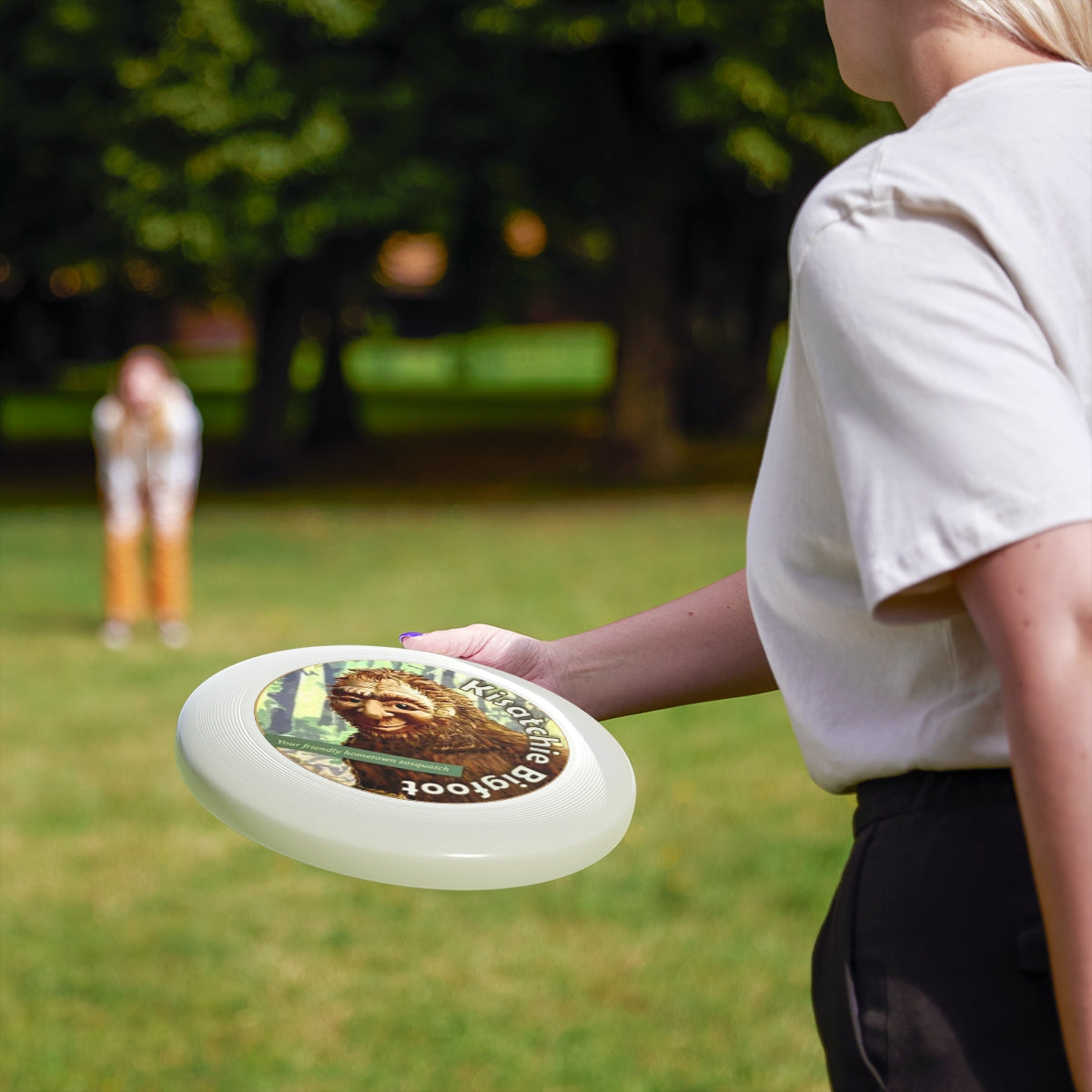 Wham-O Frisbee featuring Kisatchie Bigfoot