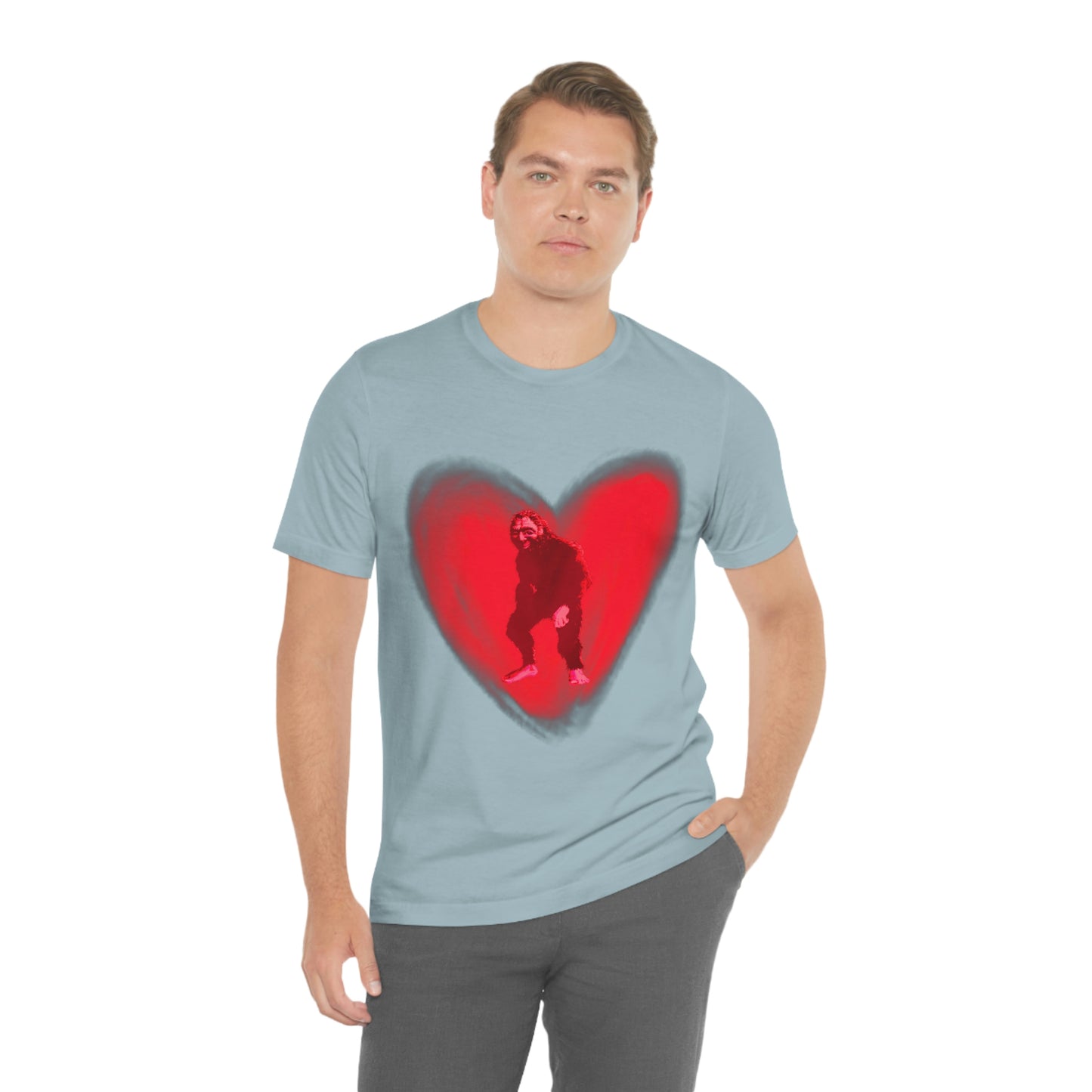 Unisex Bigfoot in My Heart Jersey Tee