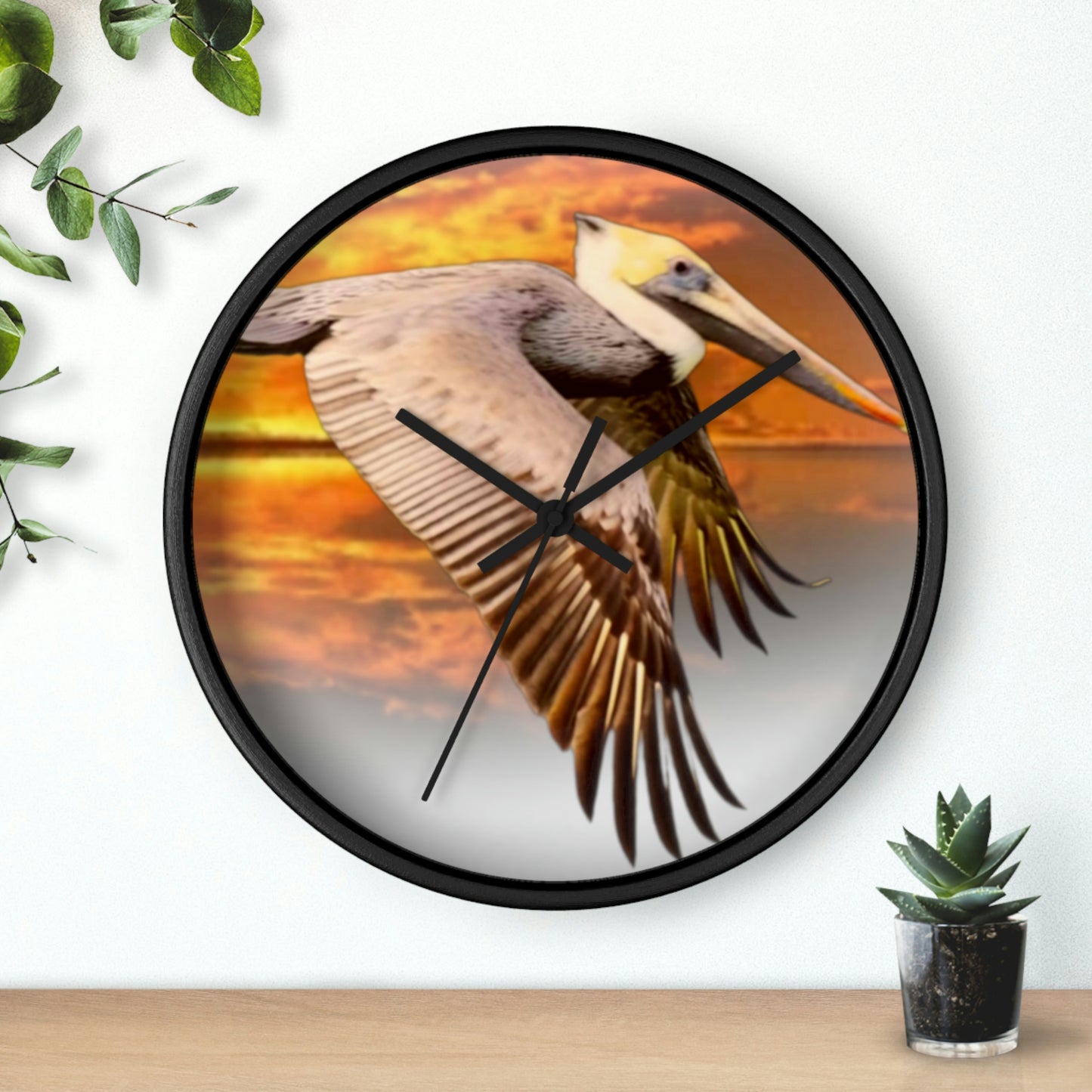 Louisiana's Brown Pelican Wall Clocks