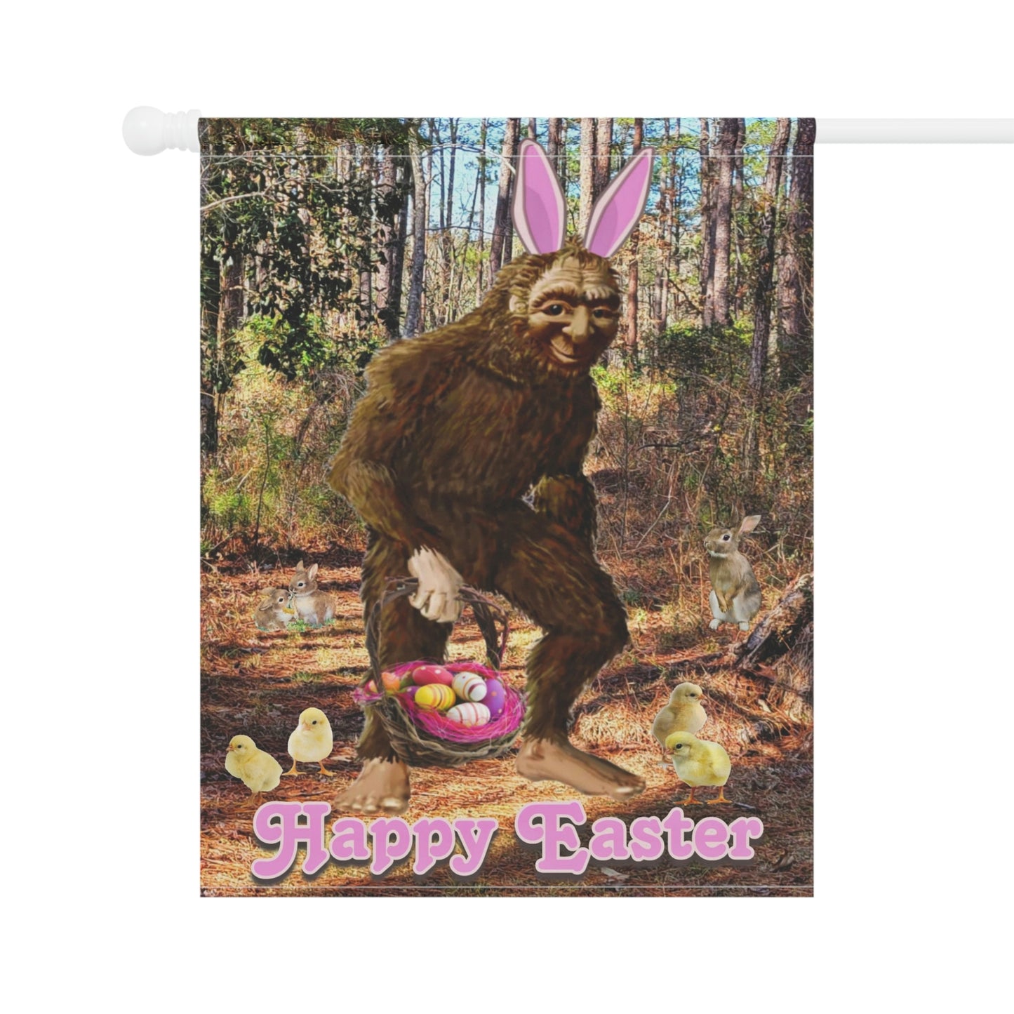 Easter Bigfoot Garden & House Banner