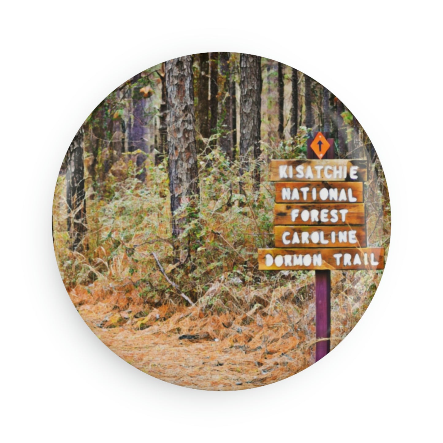 Round Caroline Dormon Trail Magnets