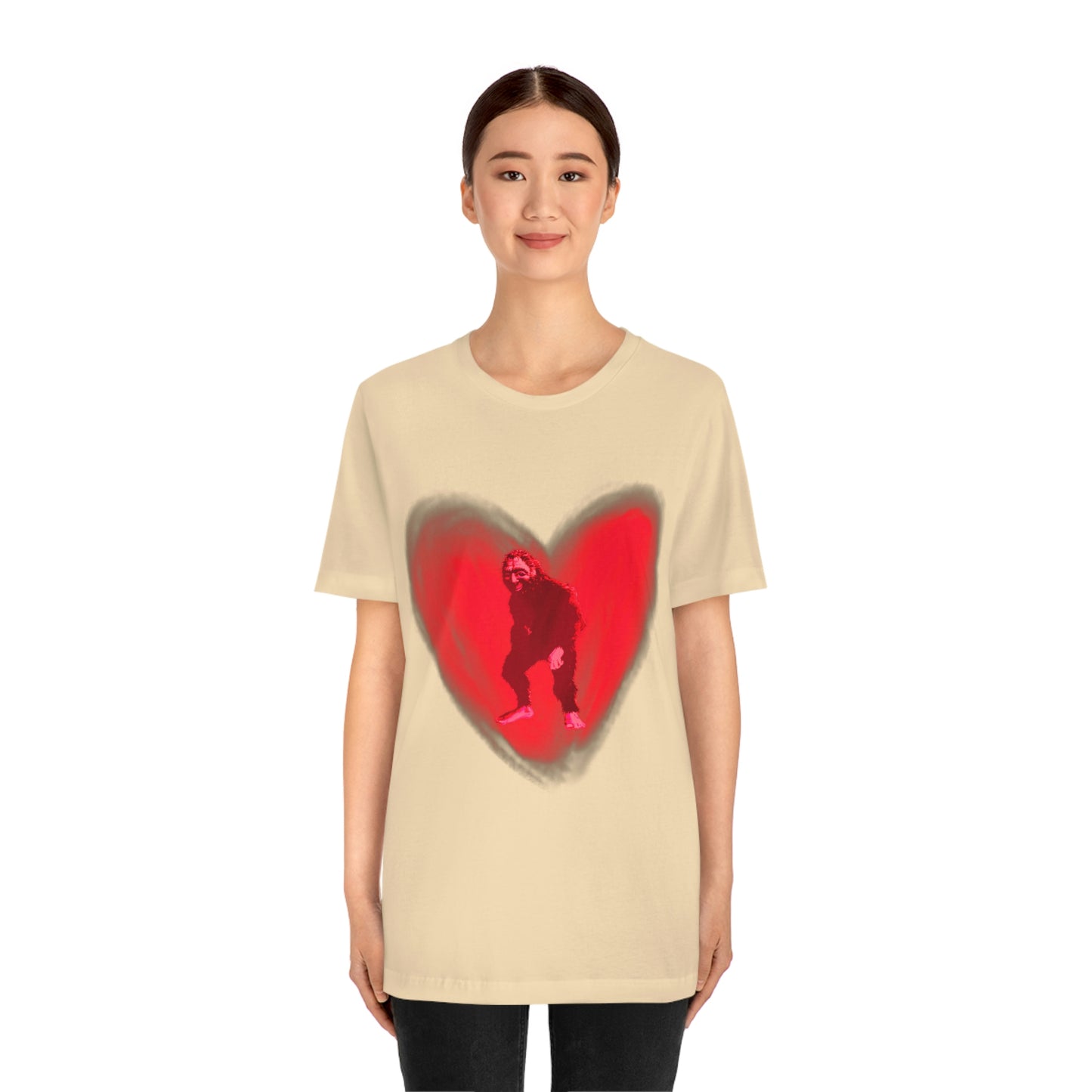 Unisex Bigfoot in My Heart Jersey Tee