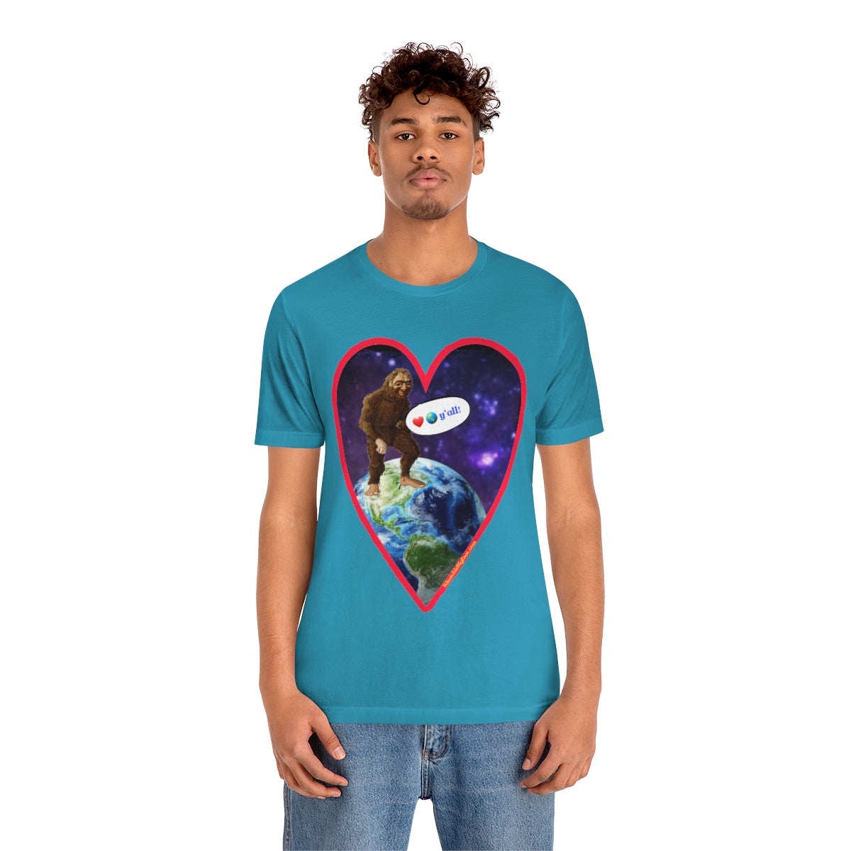 Love The Earth Y'all Bigfoot Jersey Tee