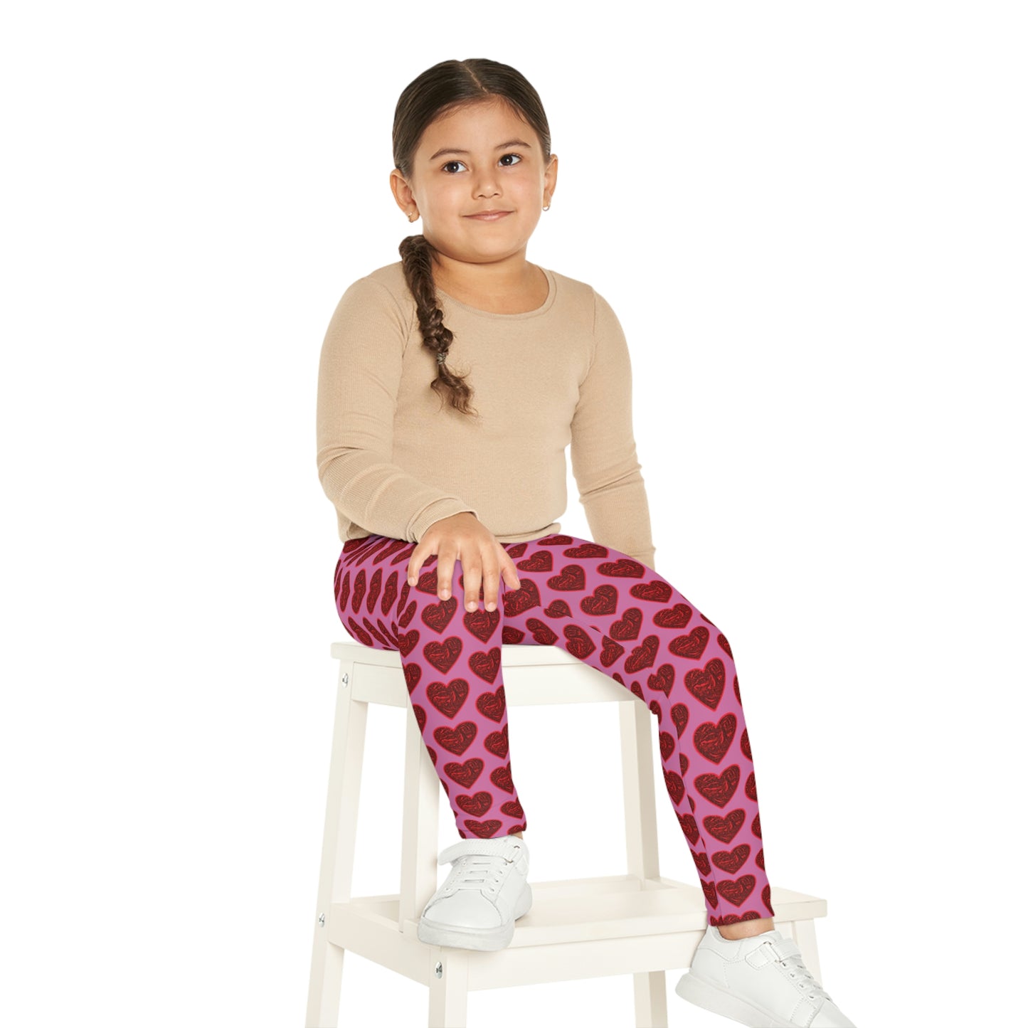 Bigfoot's (Pink) Val Day Kids Leggings