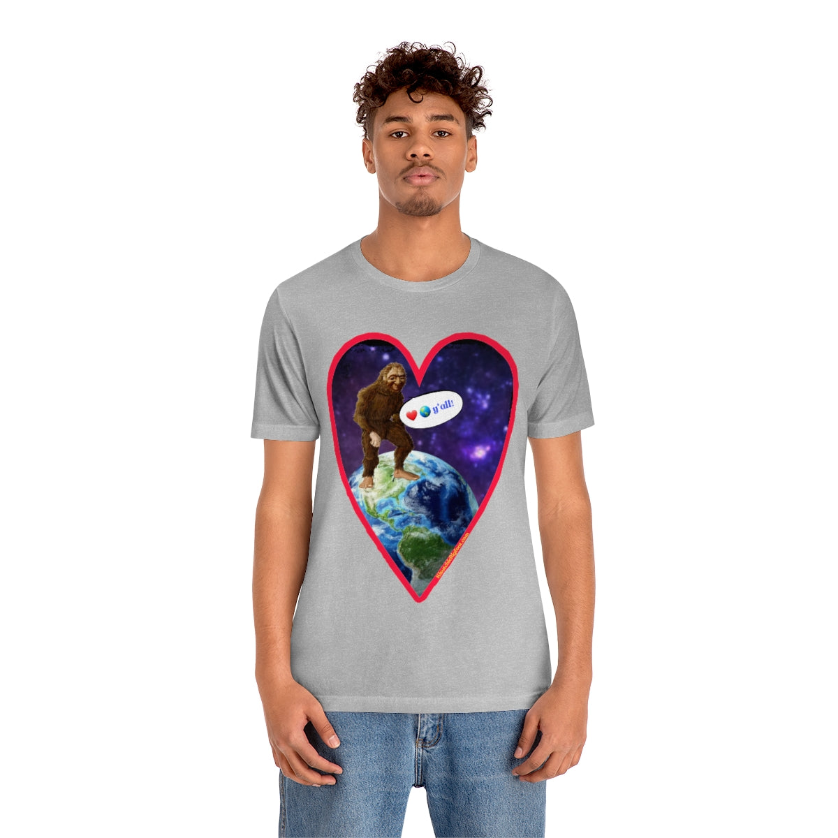 Love The Earth Y'all Bigfoot Jersey Tee