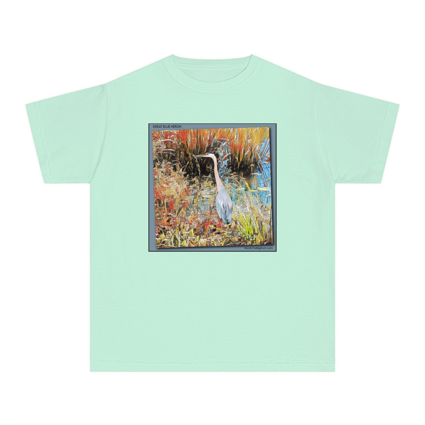 Unisex Youth Great Blue Heron T-Shirt