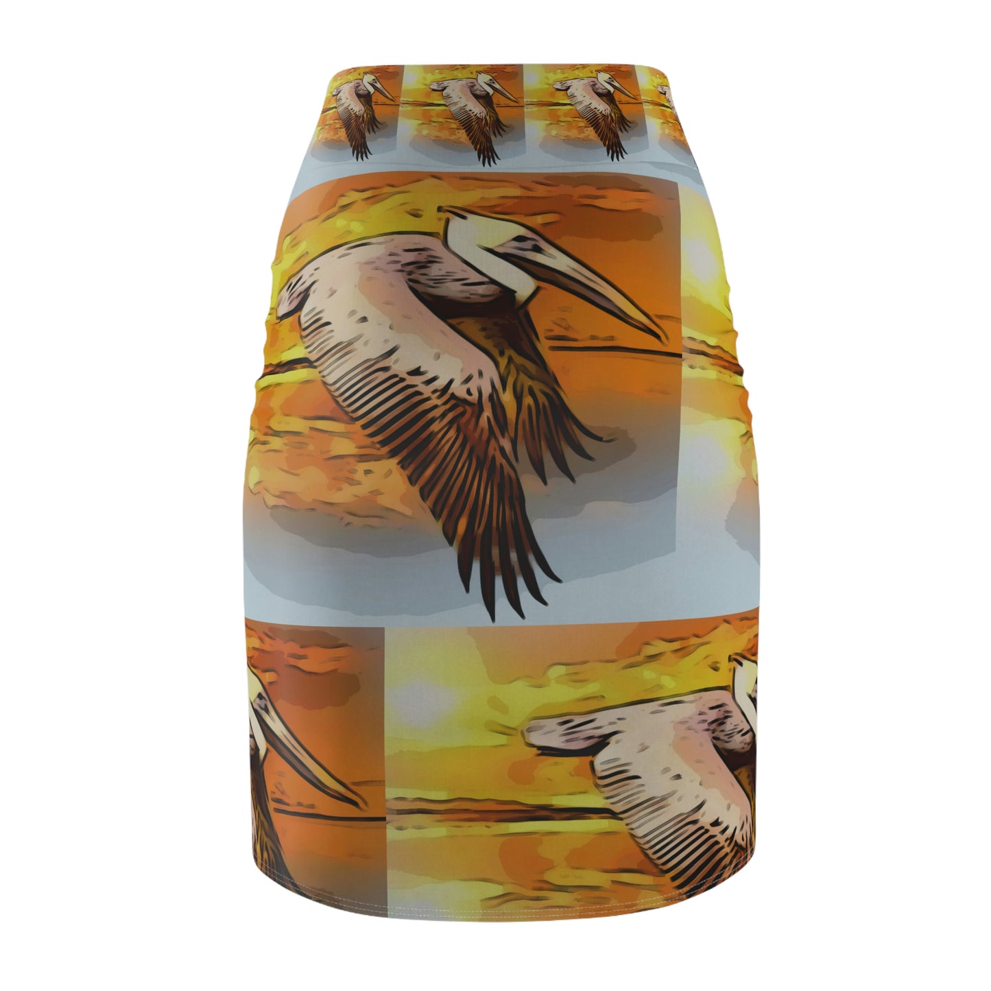 Louisiana Pelican Pencil Skirt