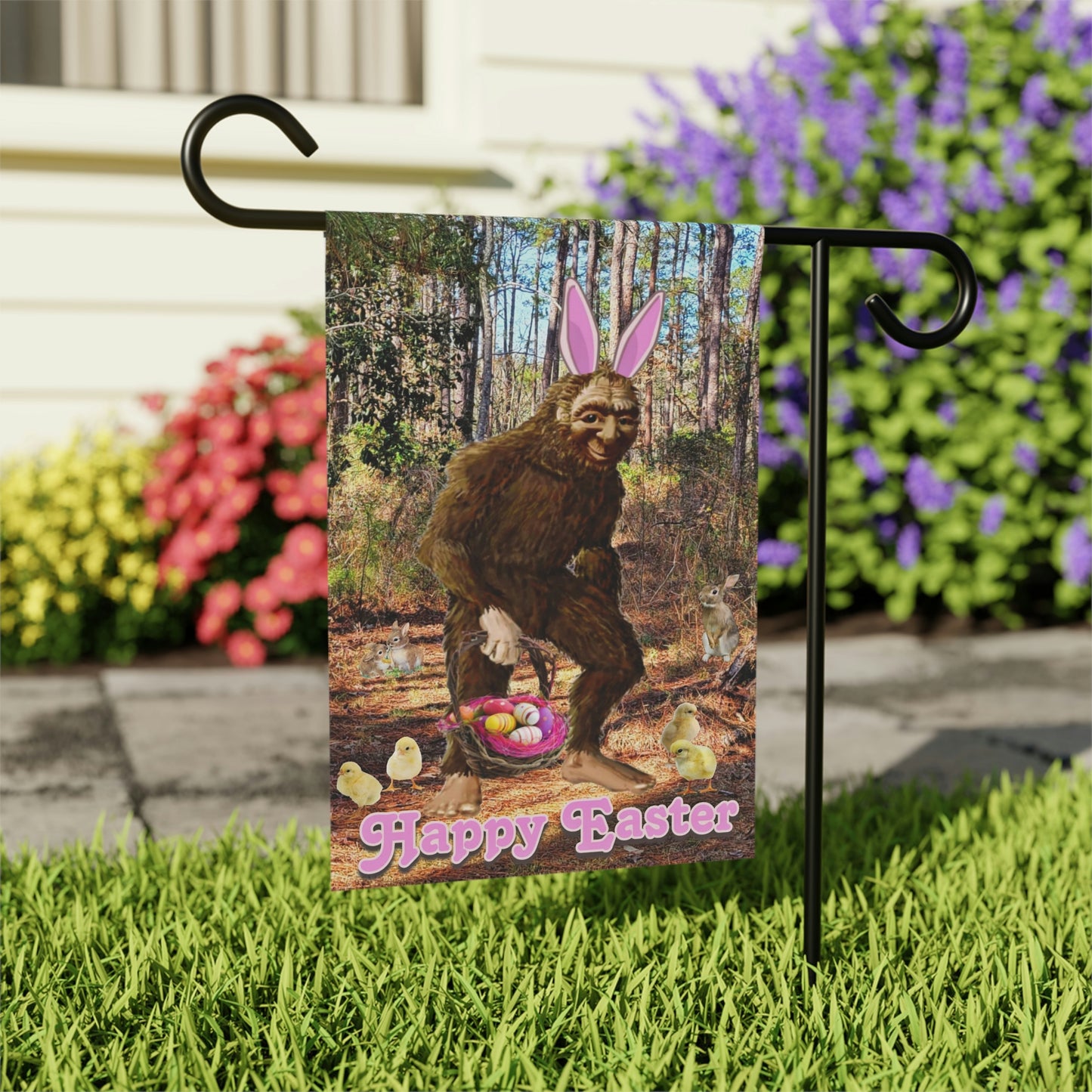 Easter Bigfoot Garden & House Banner