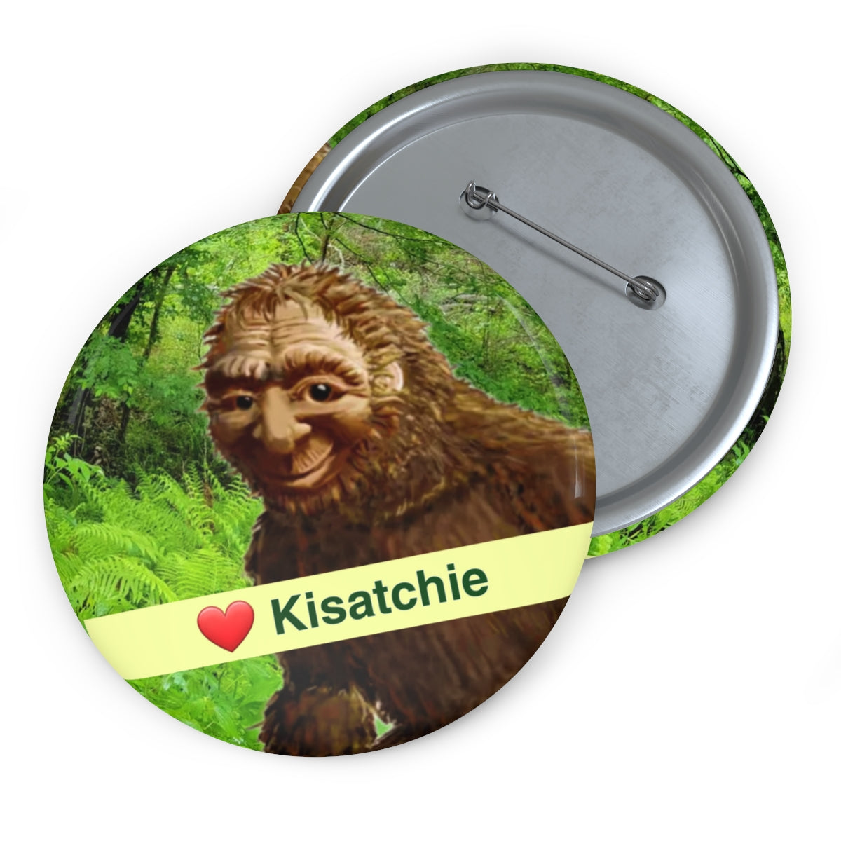 Kisatchie Bigfoot Pin Buttons