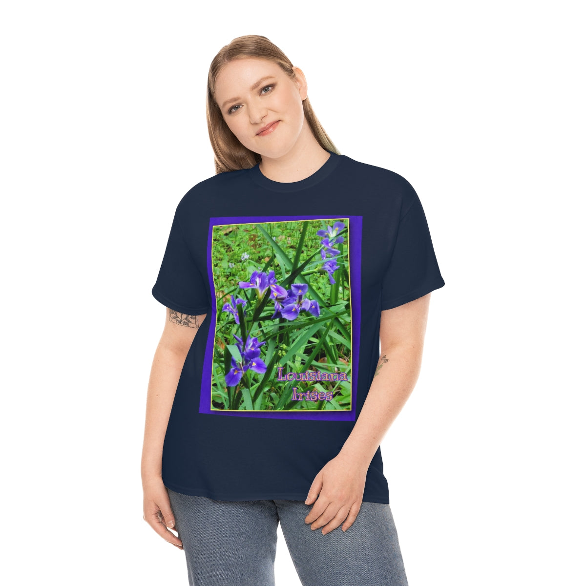 Unisex Louisiana Irises Heavy Cotton Tee