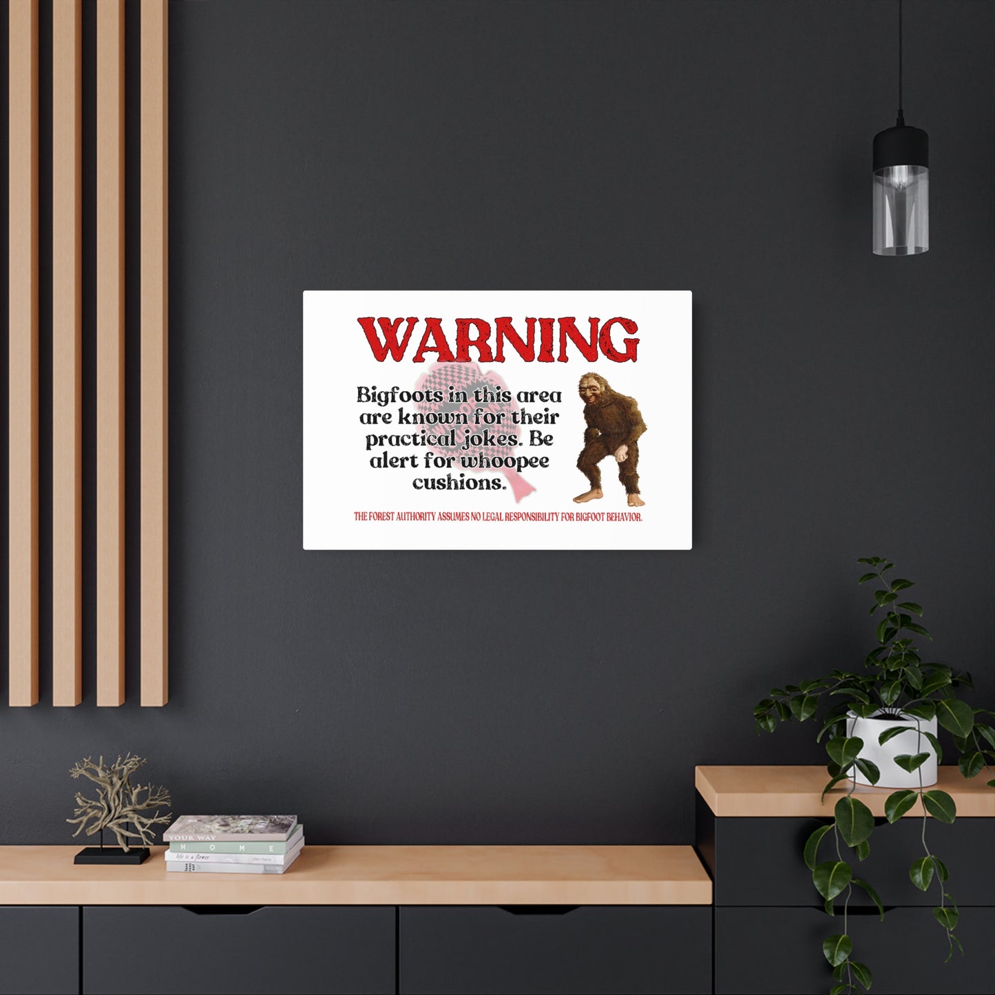 Bigfoot Metal Art Sign