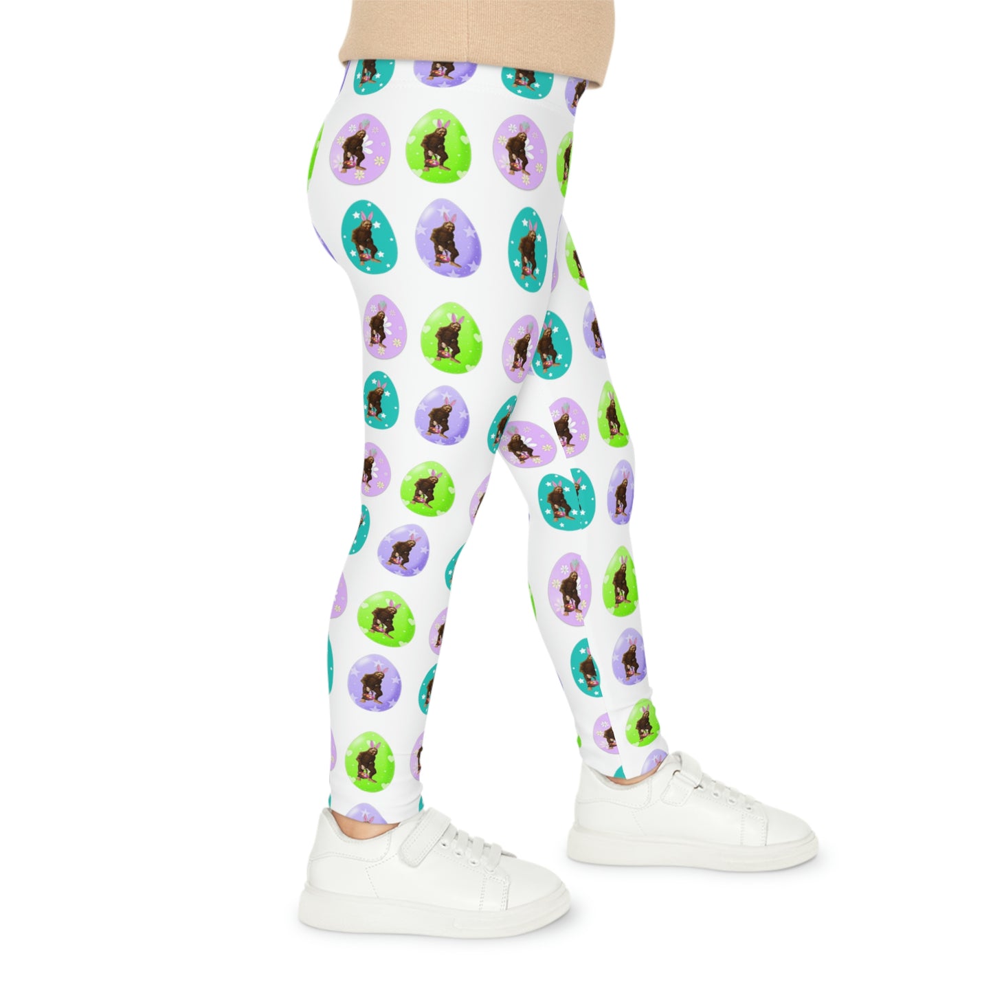 Kids Bigfoot Easter Leggings