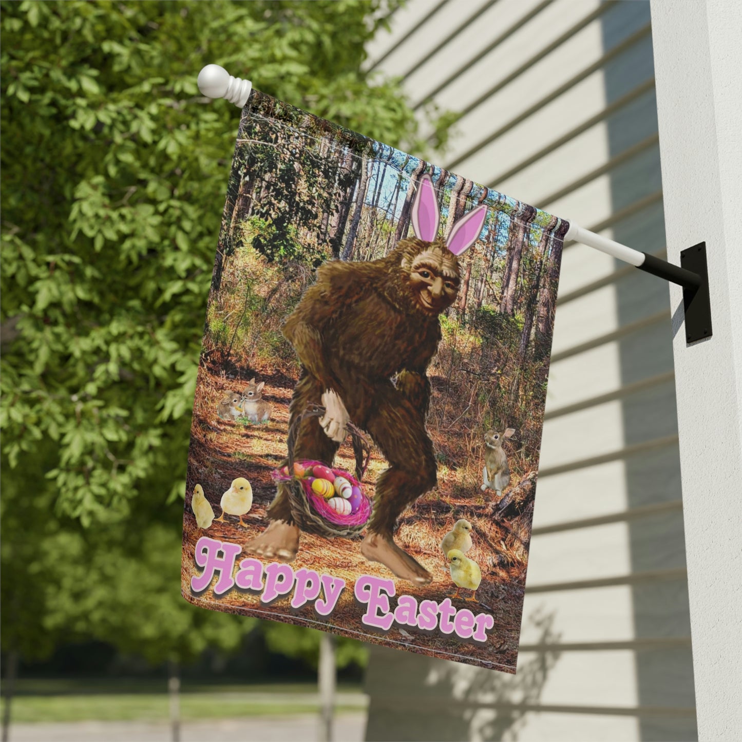 Easter Bigfoot Garden & House Banner