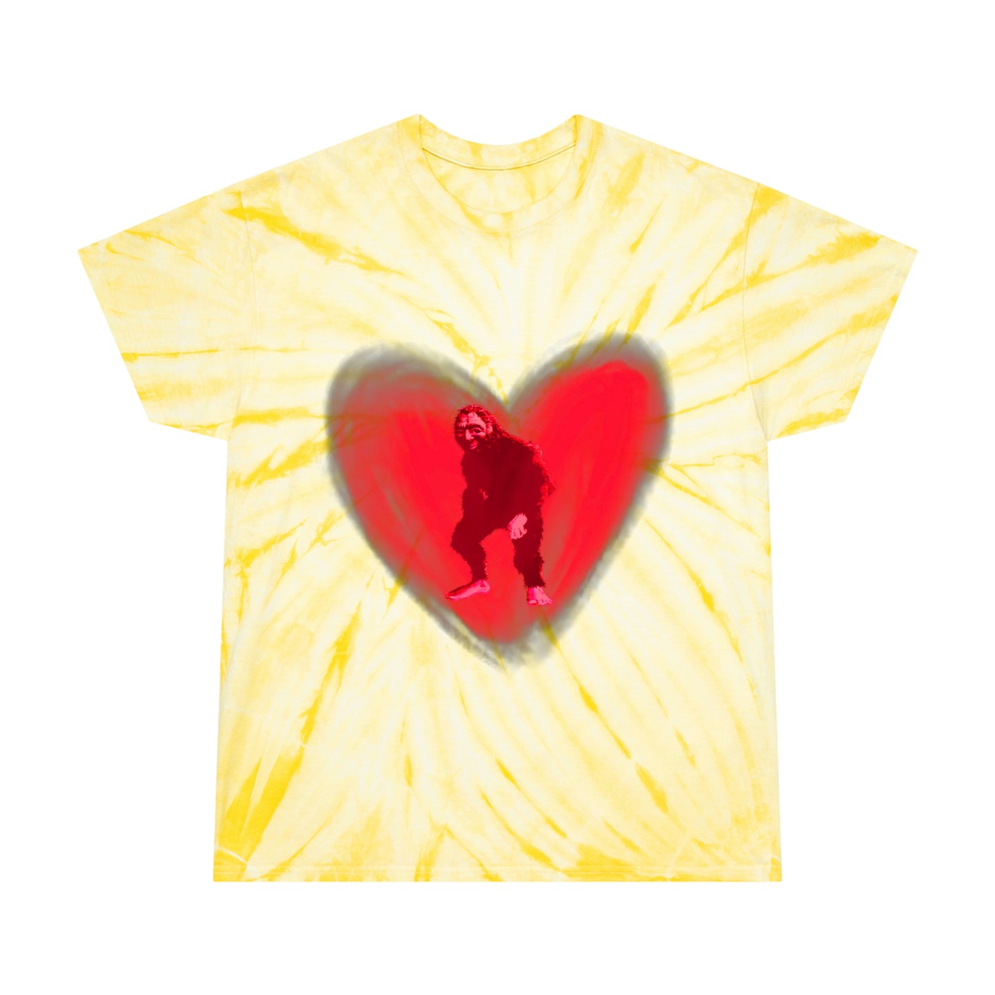 Unisex Bigfoot in My Heart Tie-Dye Tee