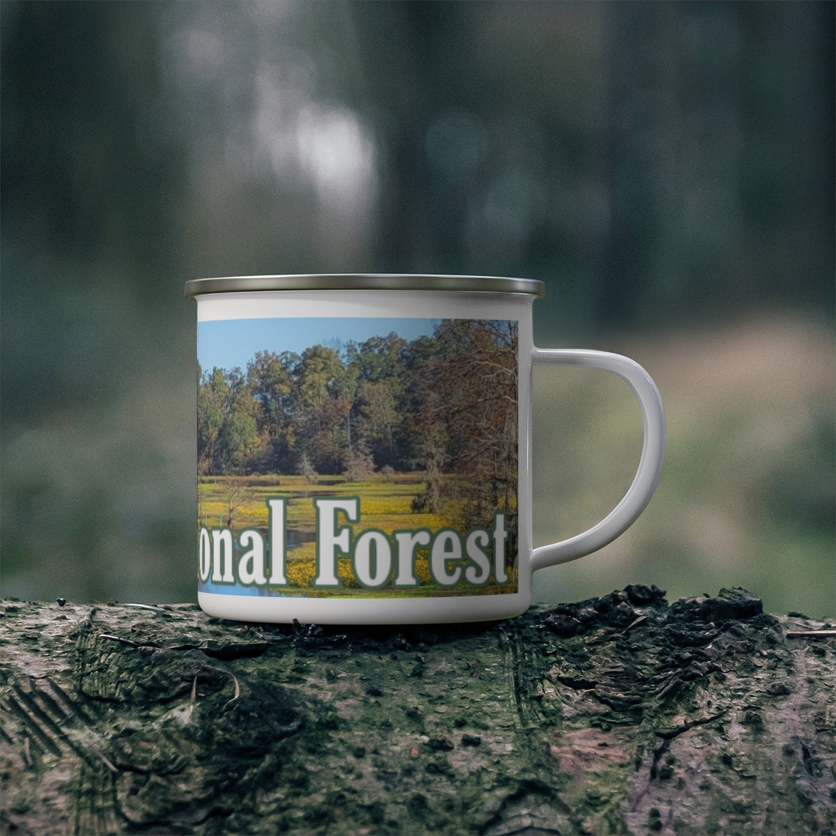 Enamel Valentine Creek Camping Mug