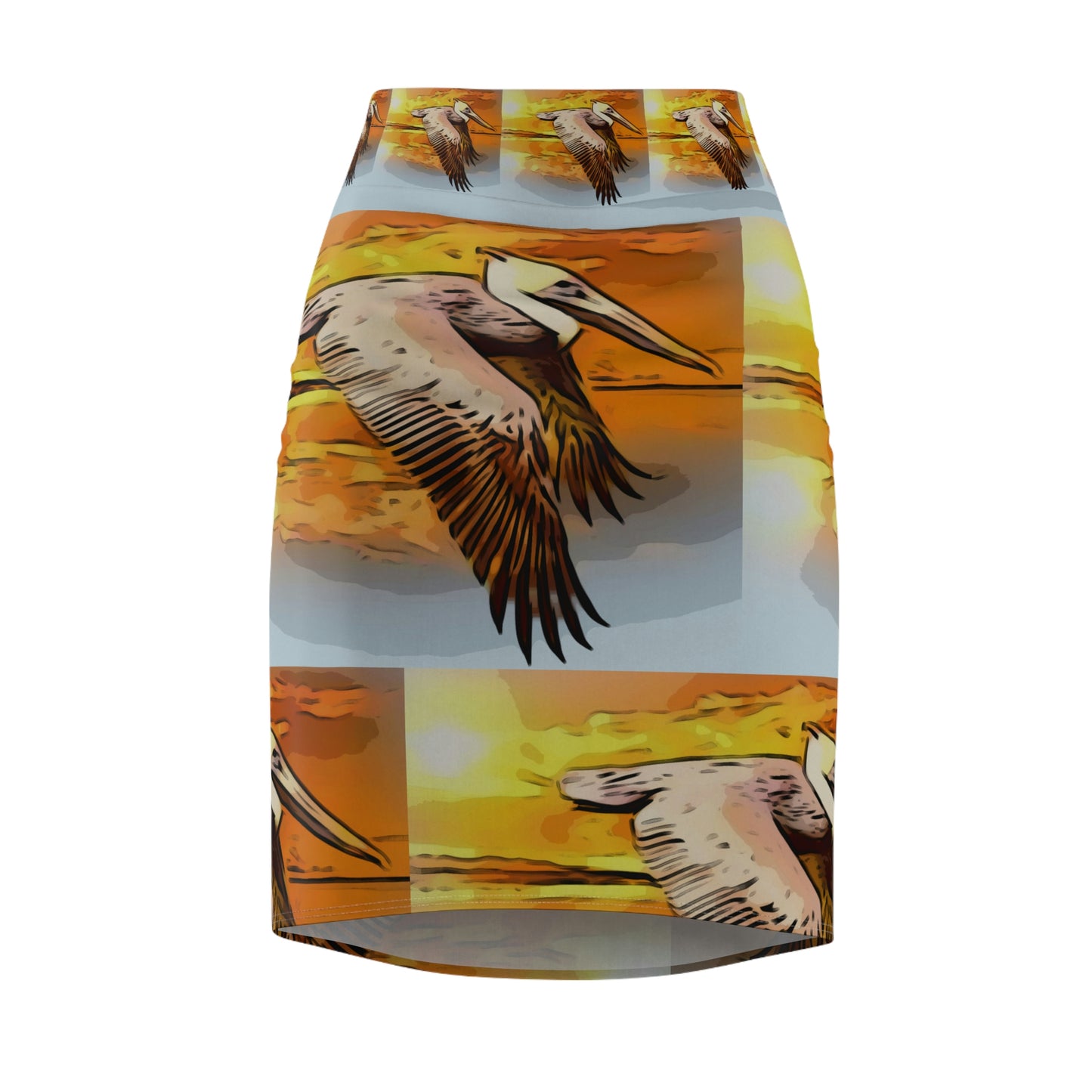 Louisiana Pelican Pencil Skirt