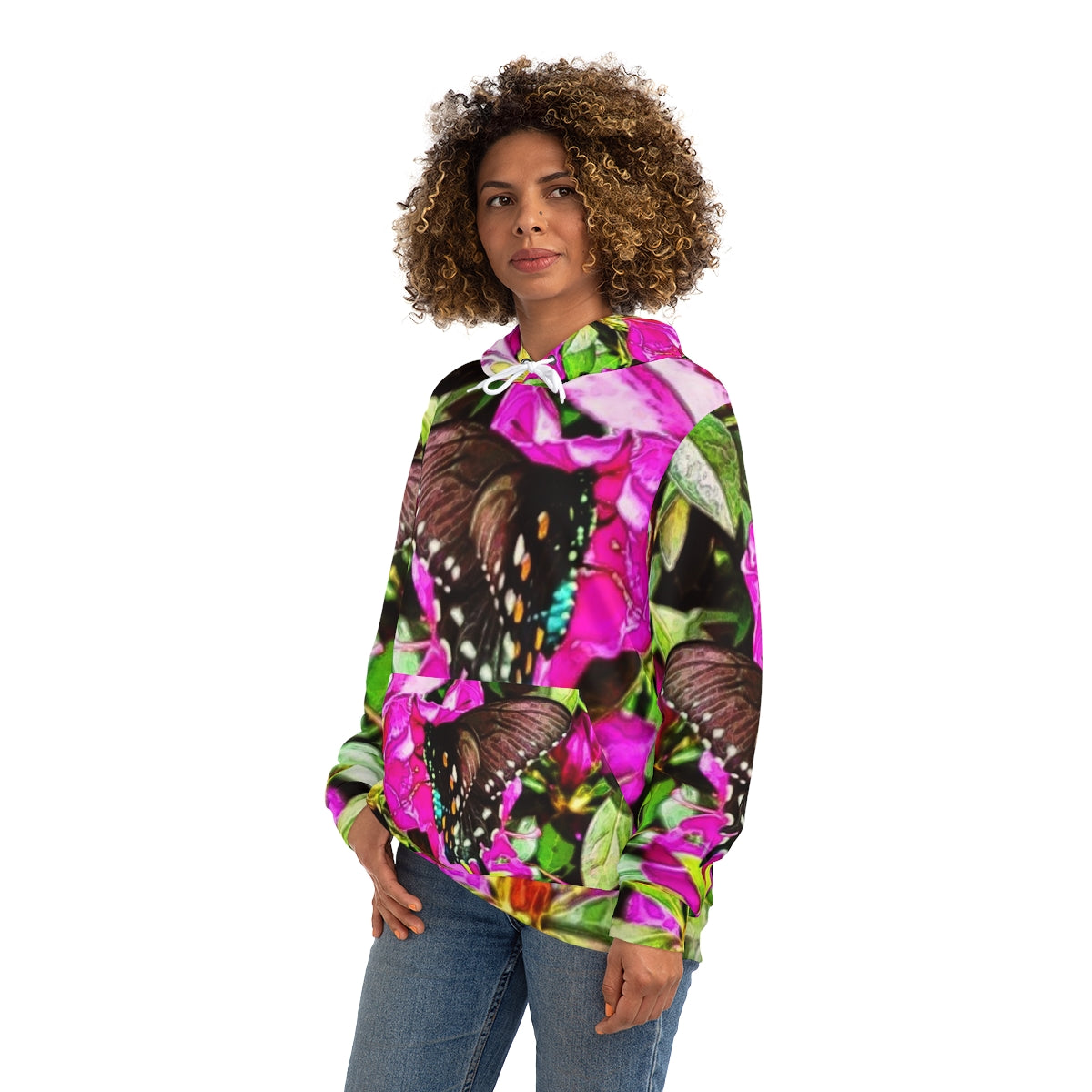 Louisiana Azaleas and Butterflies Hoodie