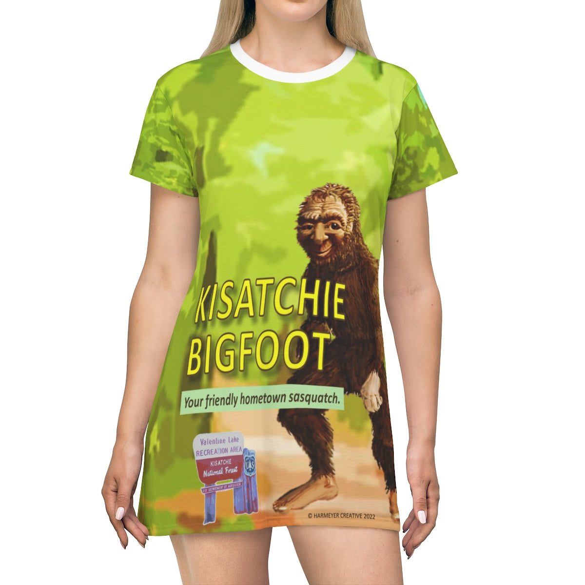 Kisatchie Bigfoot T-Shirt Dress