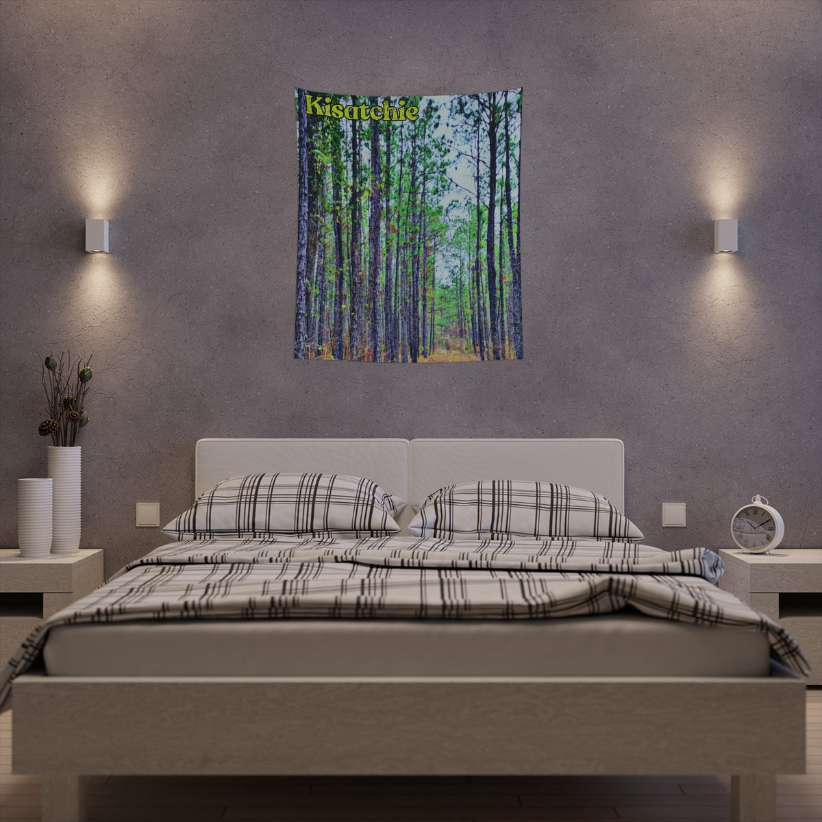 Printed Kisatchie Pines Wall Tapestry