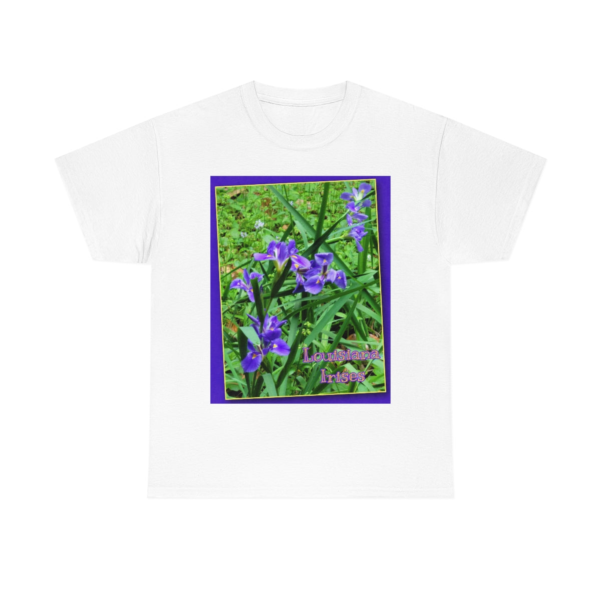 Unisex Louisiana Irises Heavy Cotton Tee