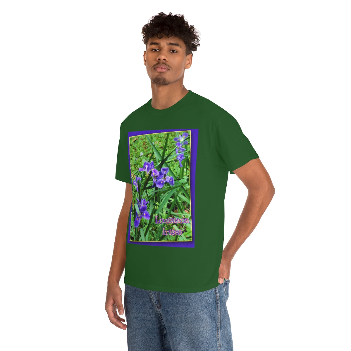 Unisex Louisiana Irises Heavy Cotton Tee