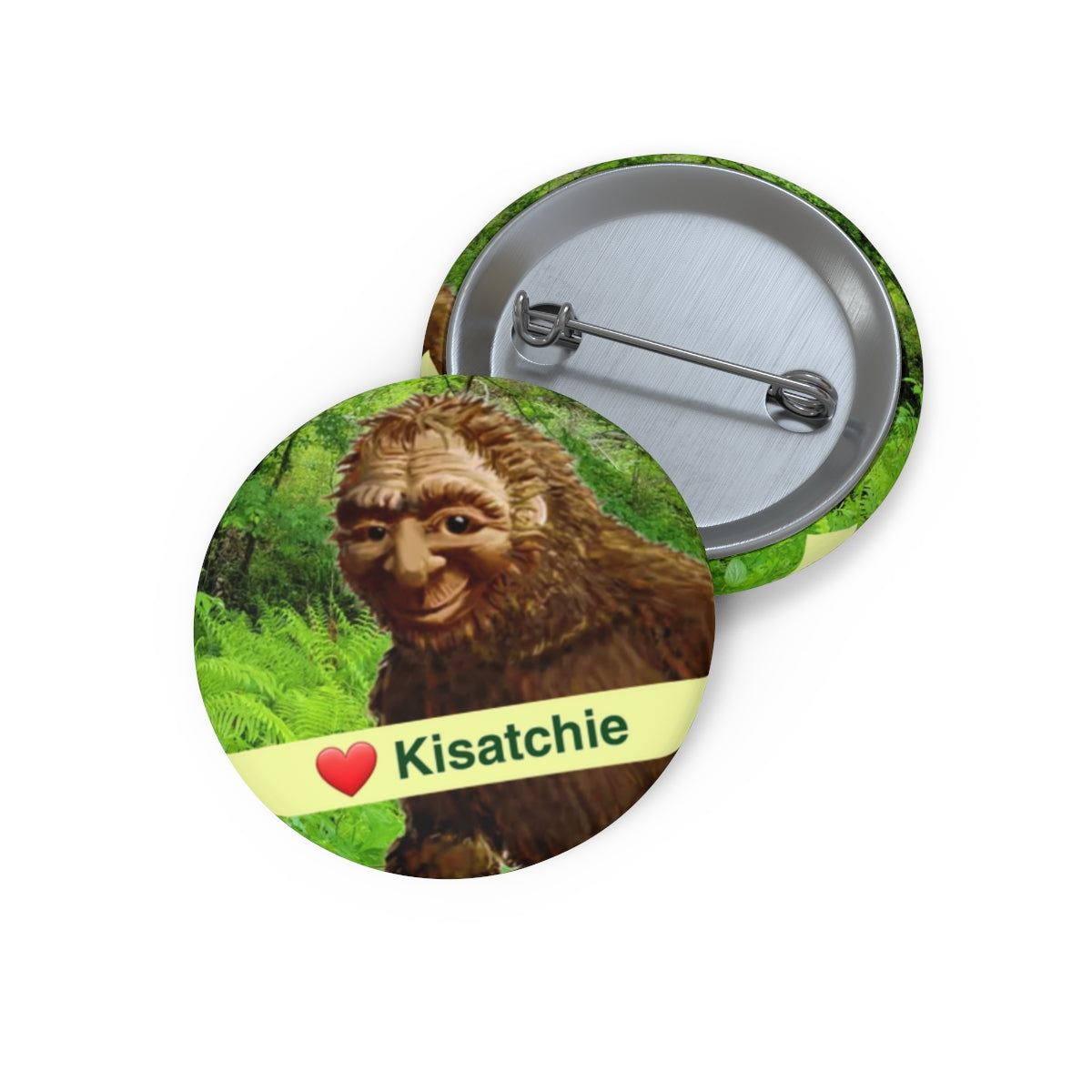 Kisatchie Bigfoot Pin Buttons