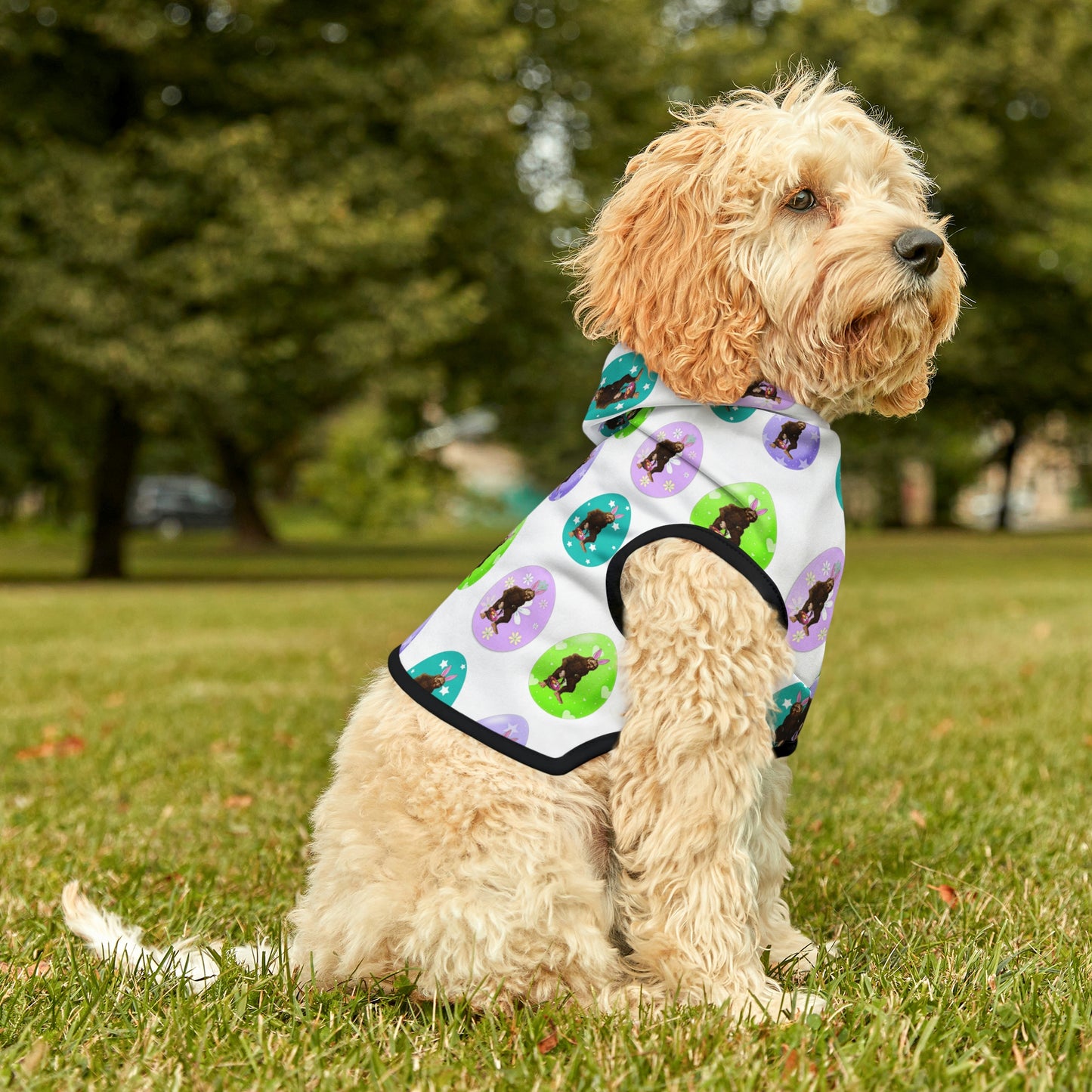 Bigfoot Easter Dog Hoodie