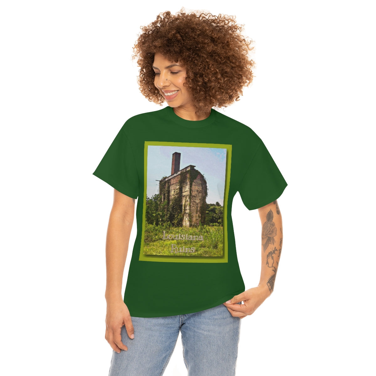 Louisiana Ruins Heavy Cotton Tee