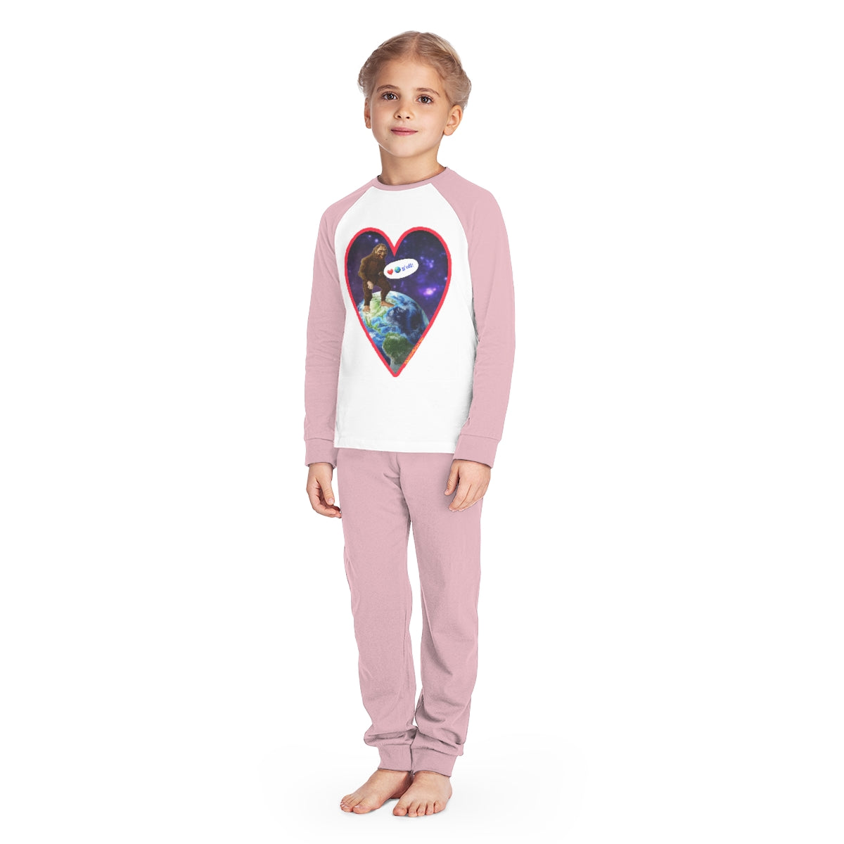 Kids' Bigfoot Loves Earth Pajama Set