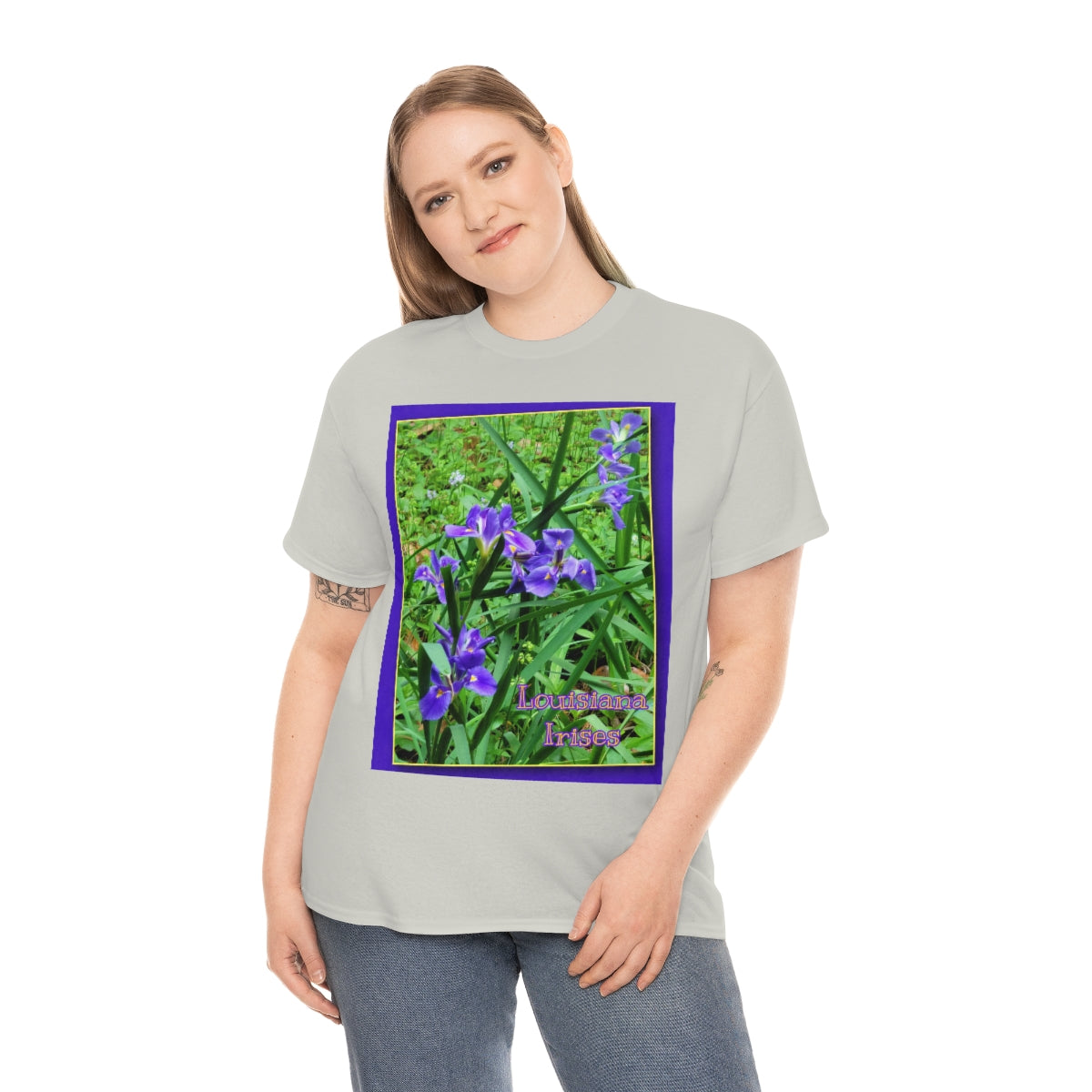 Unisex Louisiana Irises Heavy Cotton Tee