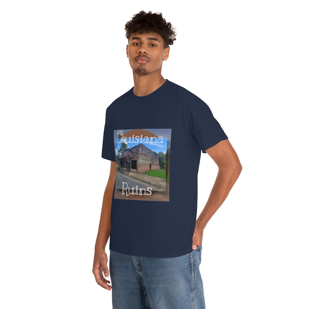 Louisiana Ruins Heavy Cotton Tee