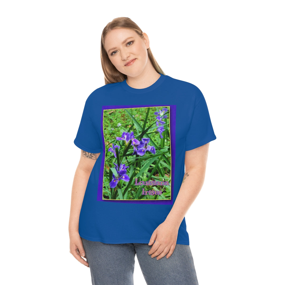 Unisex Louisiana Irises Heavy Cotton Tee