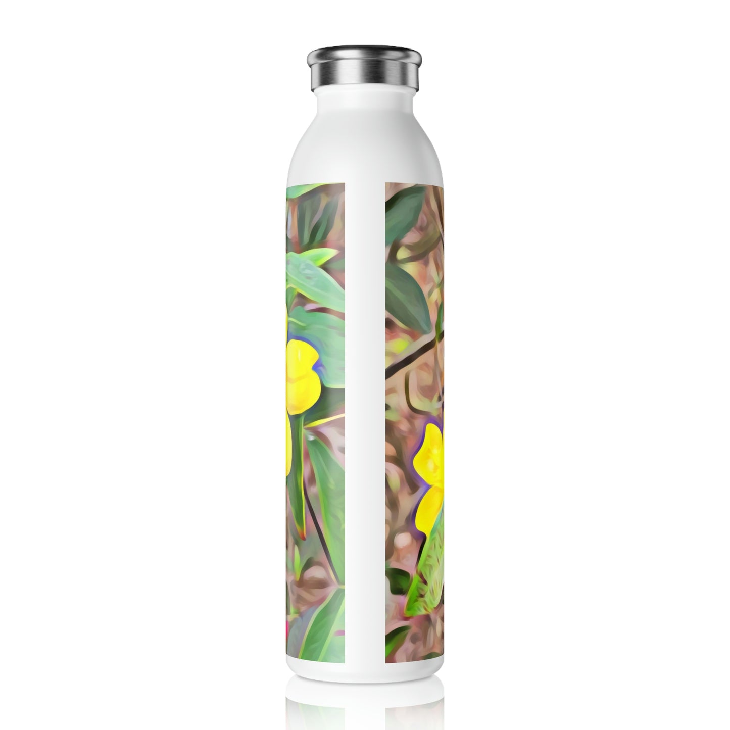 Yellow Jessamine Slim Water Bottle