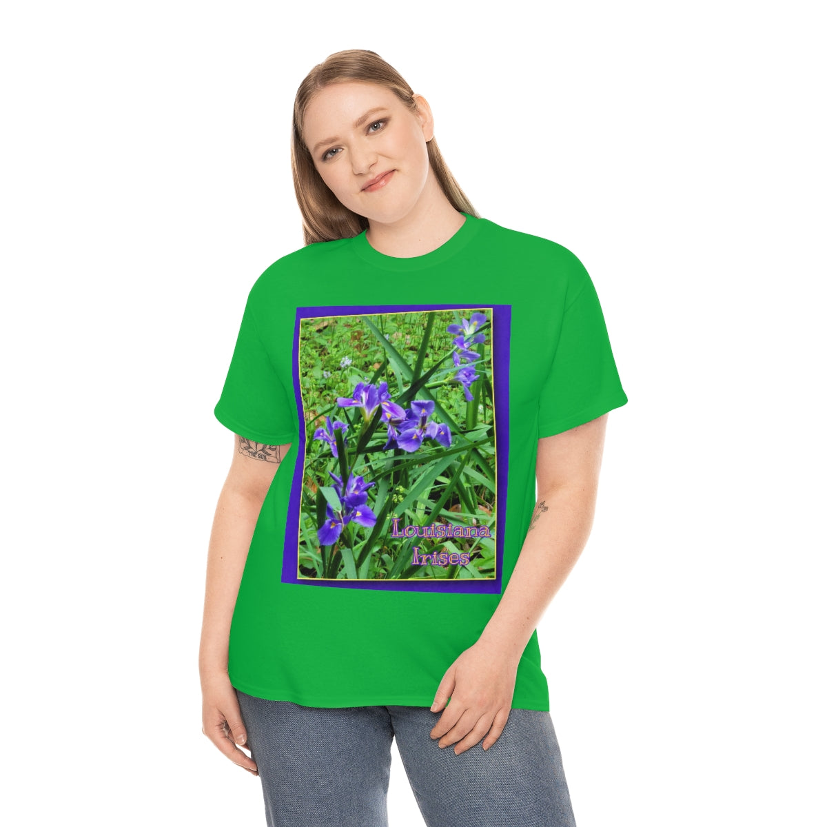 Unisex Louisiana Irises Heavy Cotton Tee