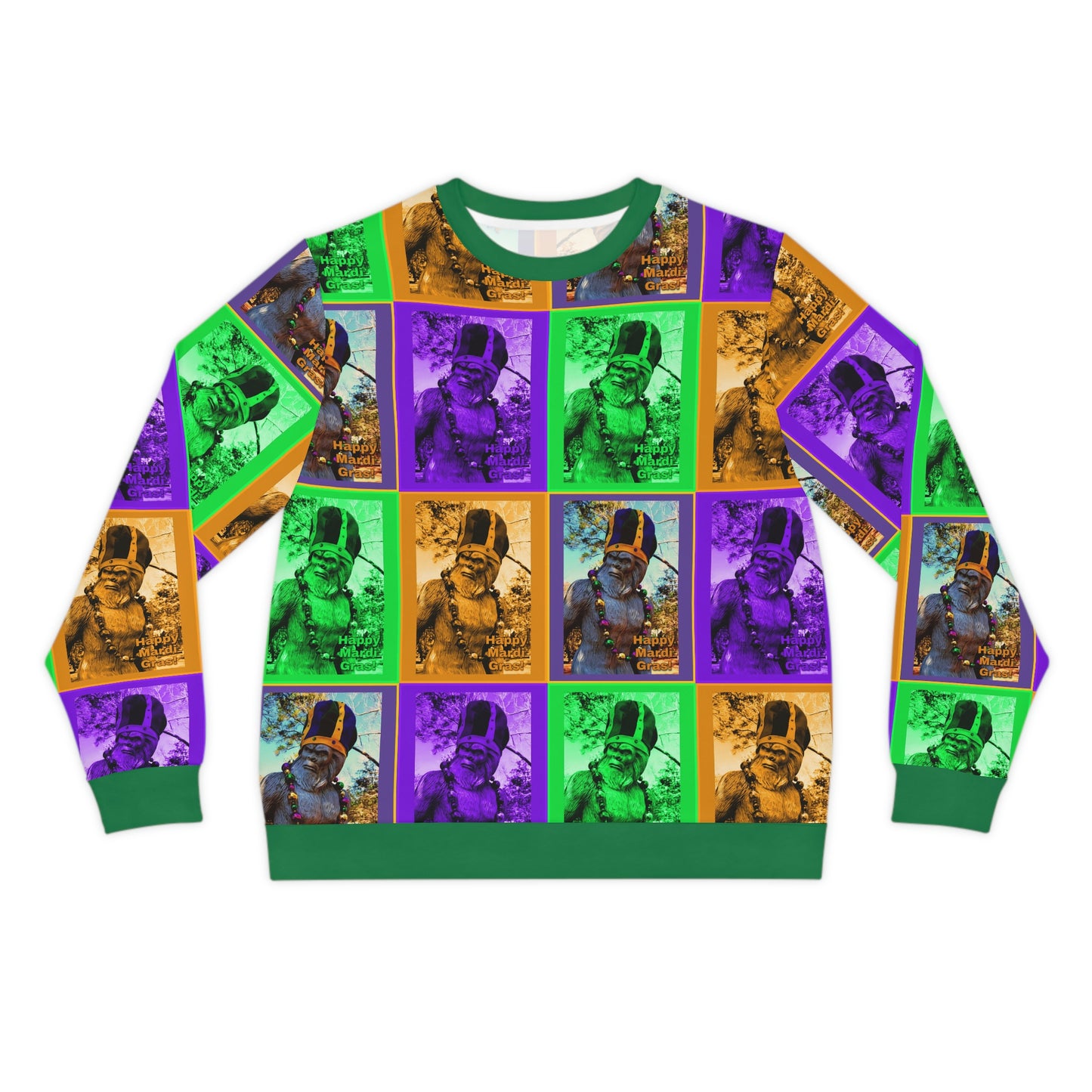 Bigfoot's Men's Mardi Gras Lightweight Sweatshirt