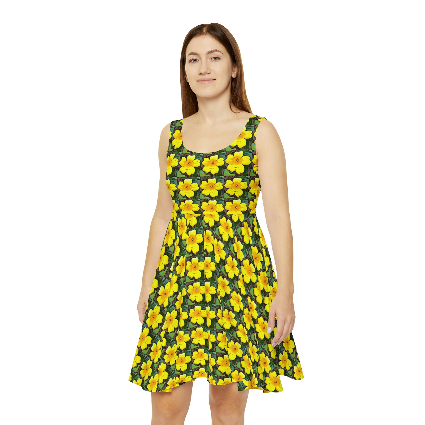 Yellow Jessamine Skater Dress