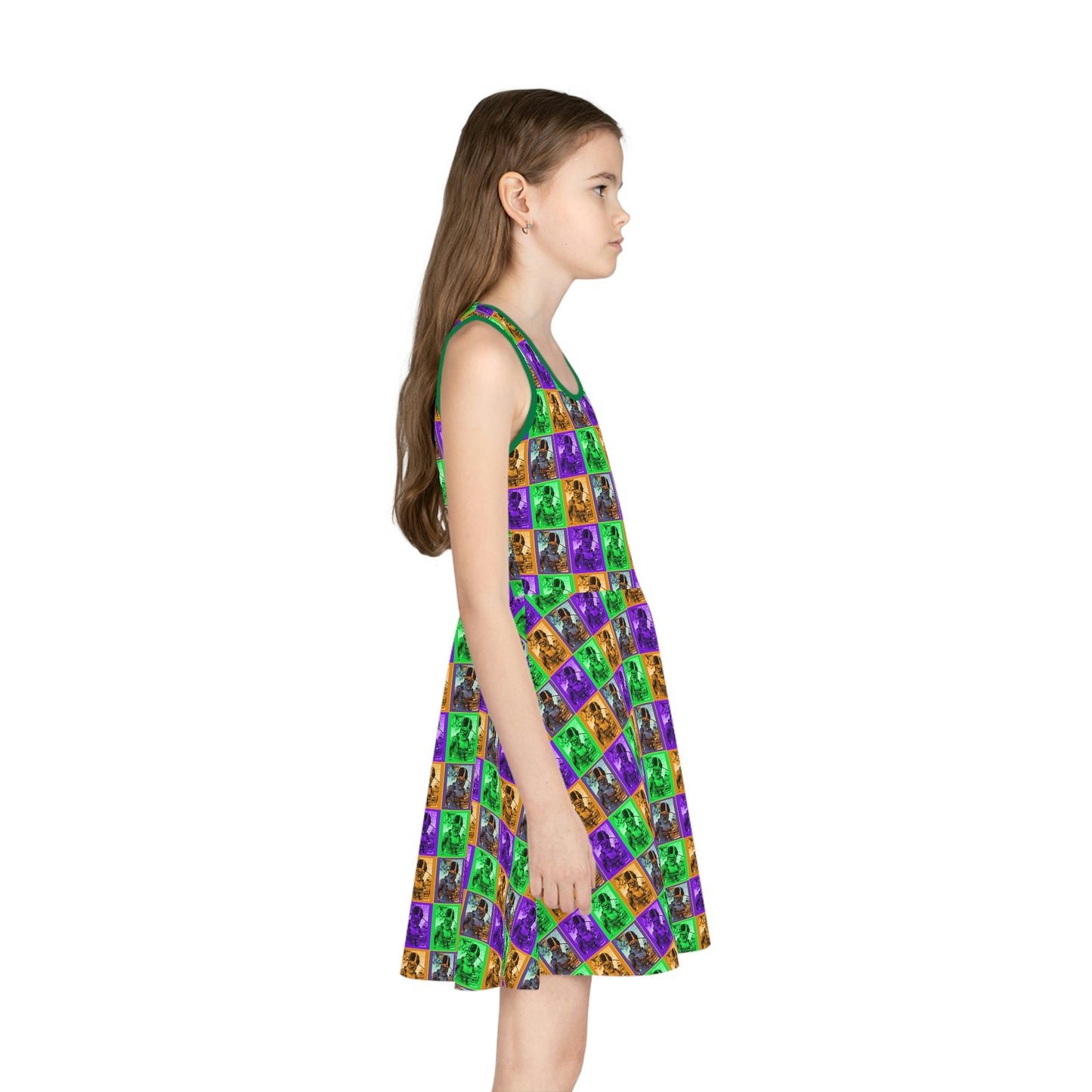 Bigfoot's Mardi Gras Girls' Sundress