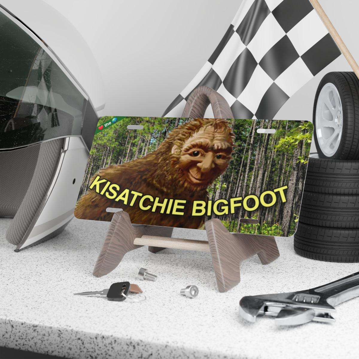 Kisatchie Bigfoot Vanity Plate