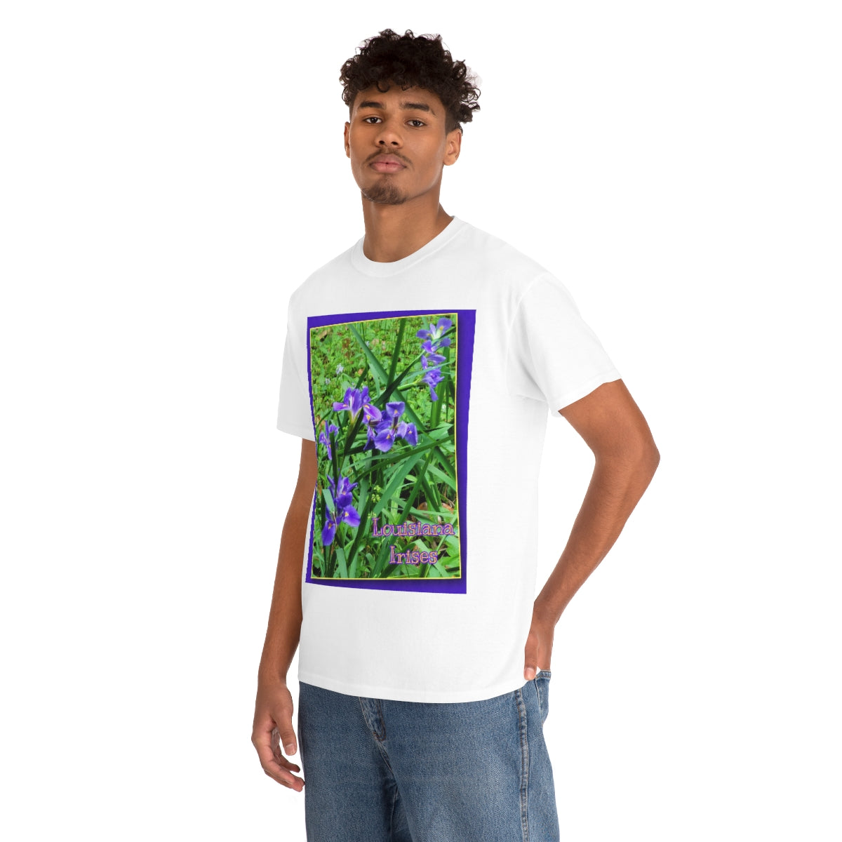 Unisex Louisiana Irises Heavy Cotton Tee