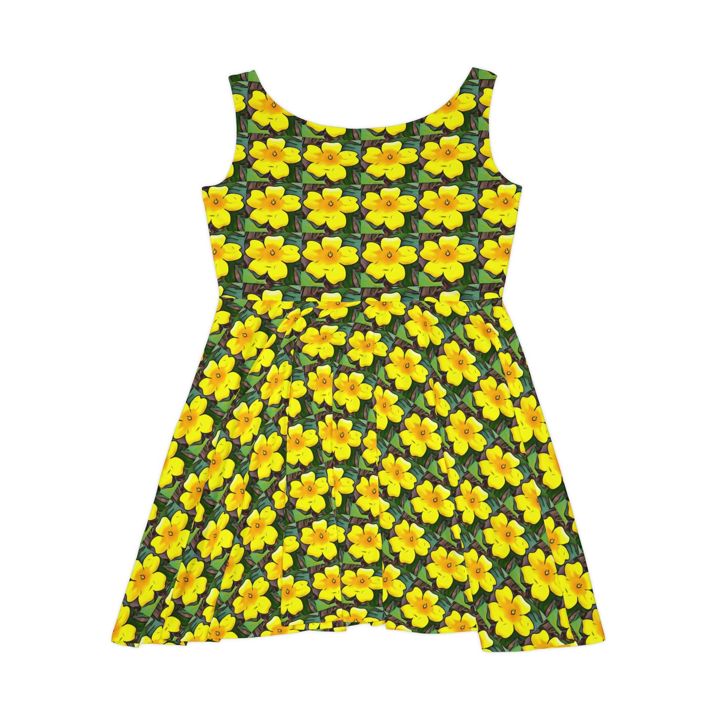 Yellow Jessamine Skater Dress