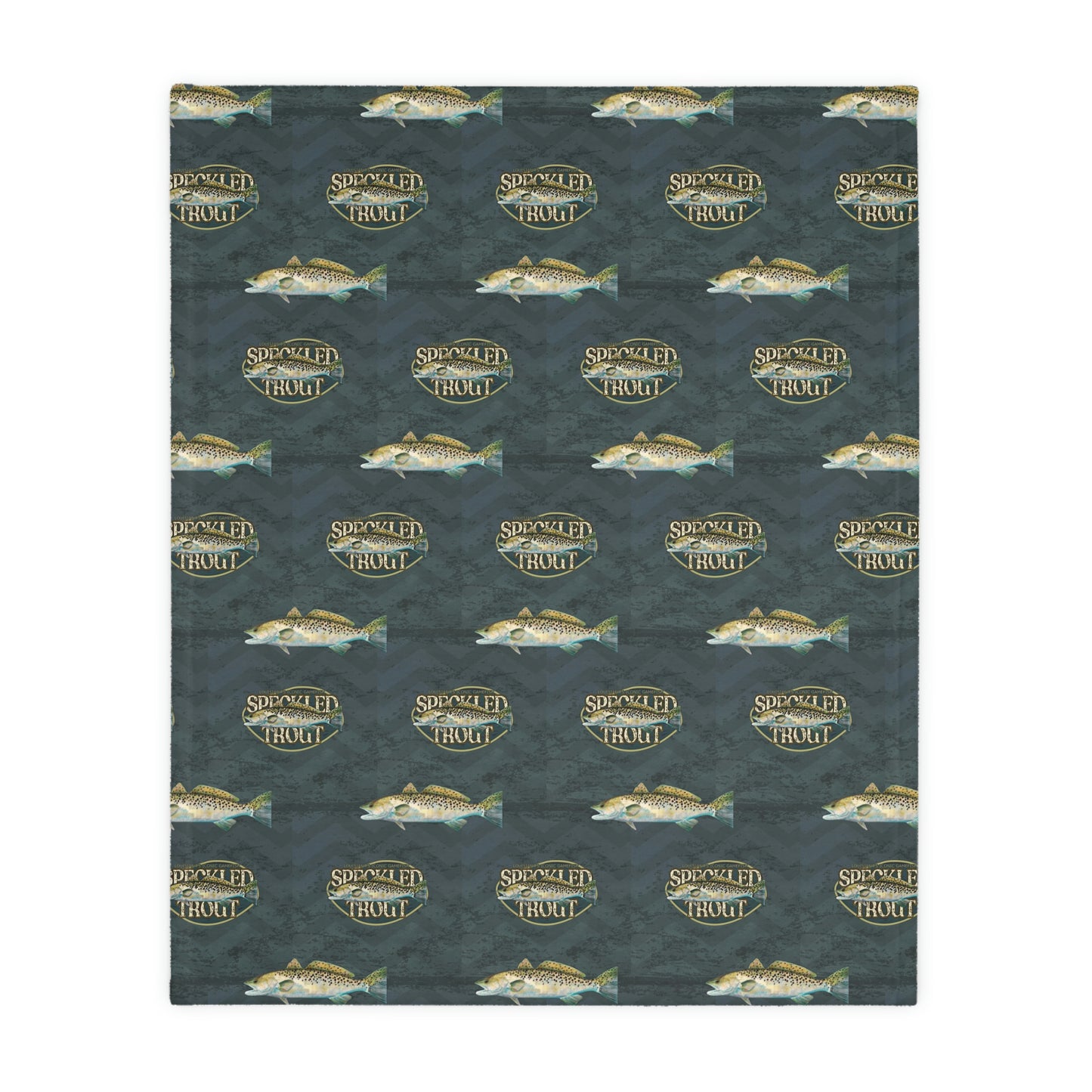 Speckled Trout Velveteen Blanket (2-sided print)