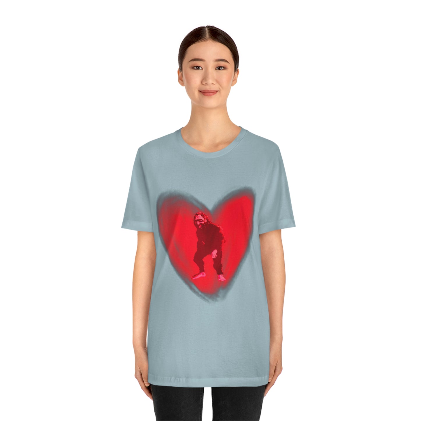 Unisex Bigfoot in My Heart Jersey Tee