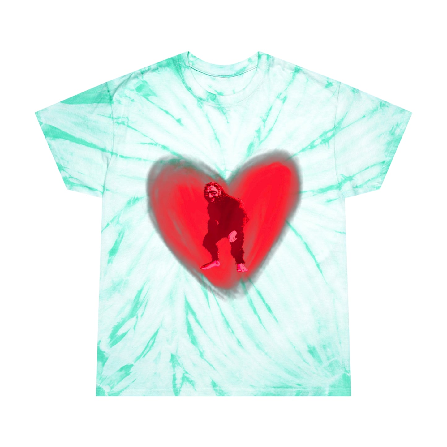 Unisex Bigfoot in My Heart Tie-Dye Tee