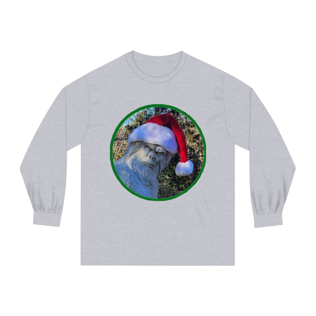 Unisex Bigfoot Santa Long Sleeve Tee