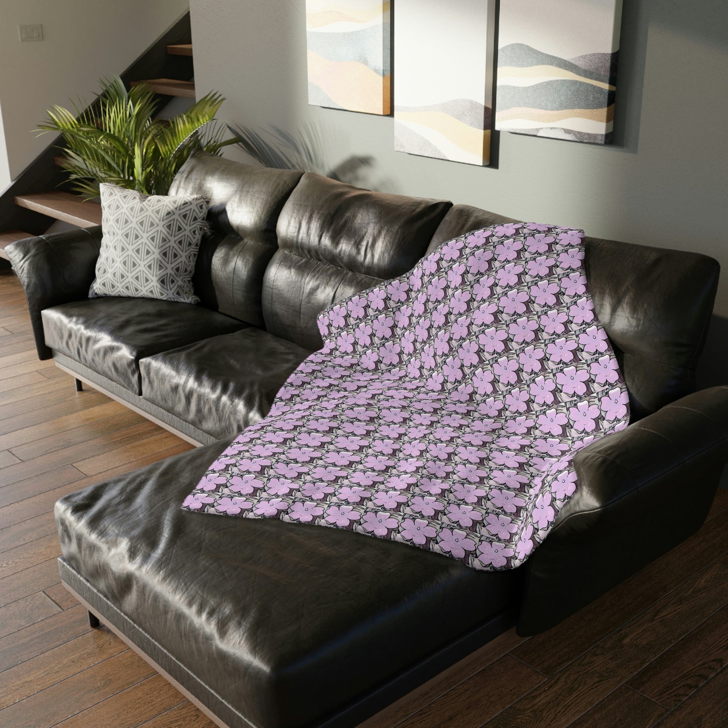 Wildflowers Velveteen Blanket (2-sided print)