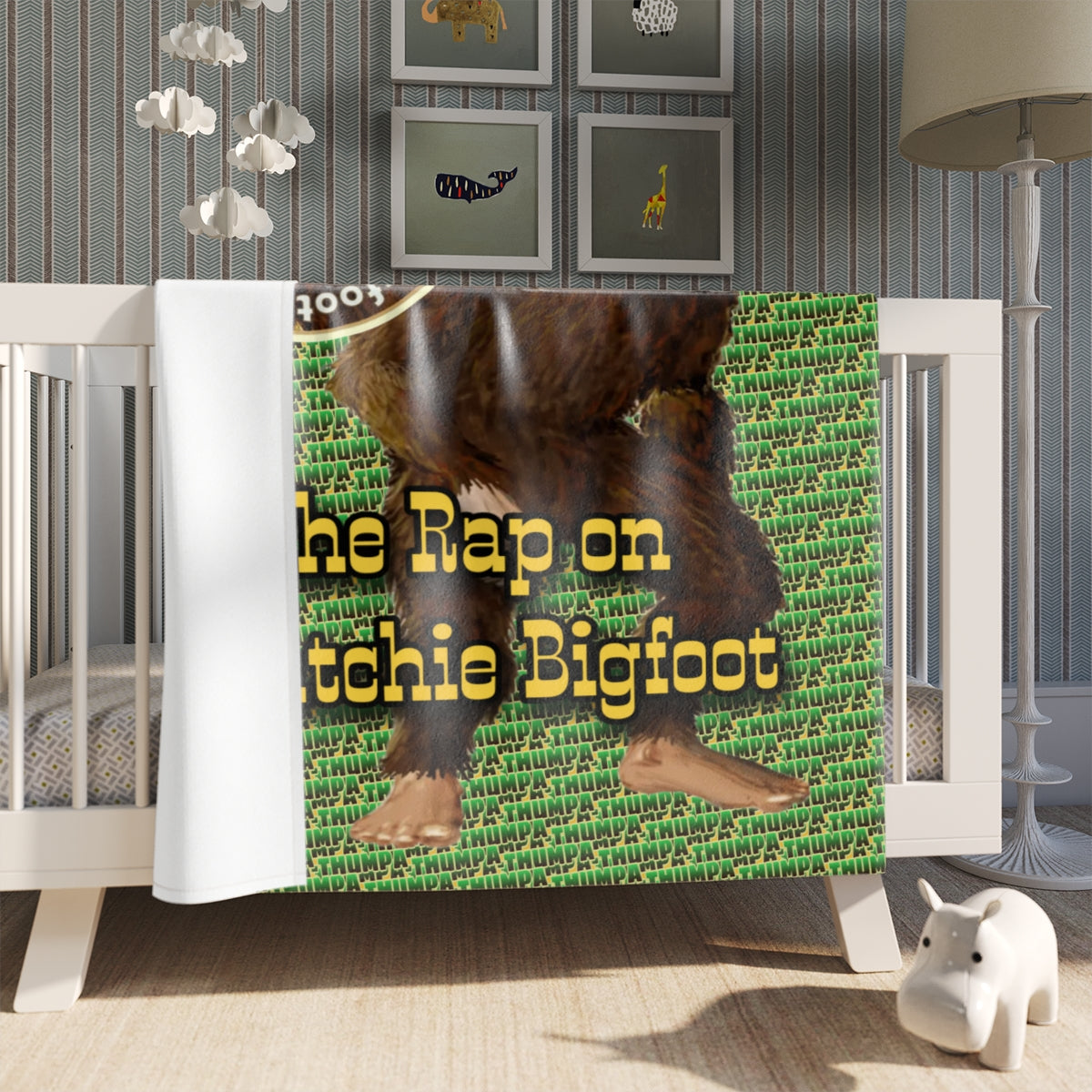 The Rap on Kisatchie Bigfoot Throw Blanket